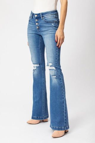 Kan Can Flared Jeans - Blue