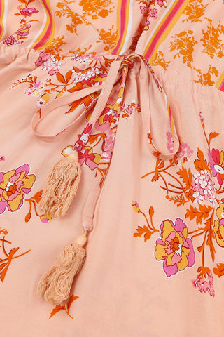 Peach Delight Kimono Dress