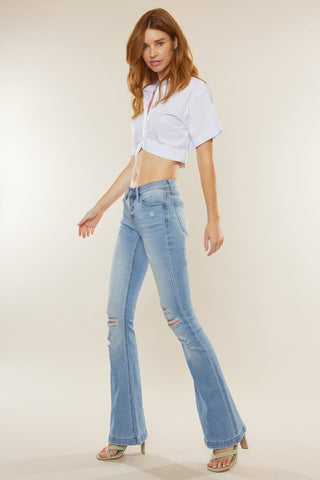 Kan Can Flared Jeans - Blue