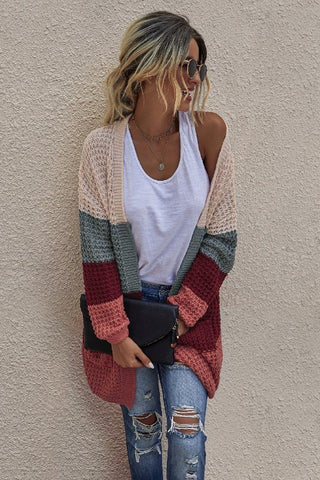 Color Block Cardigan