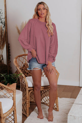 Crew Neck Sweatshirt - Mauve