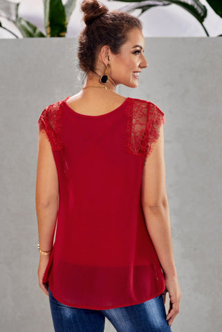 Lace Top - Red