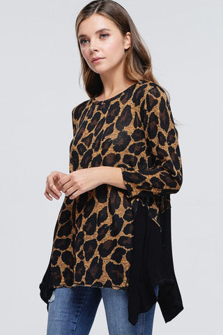 Flowy Leopard Print Top