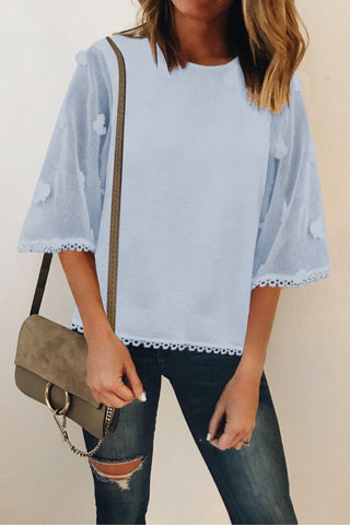 Kimono Sleeve Top - Blue