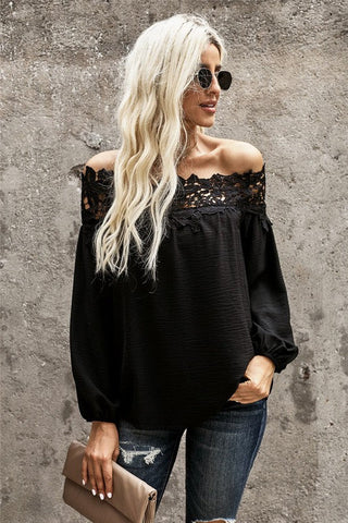 Off Shoulder Top - Black