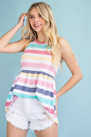 Baby Doll Rainbow Top