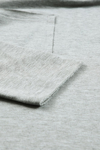Drop Sleeve Fall Top - Gray