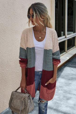 Color Block Cardigan