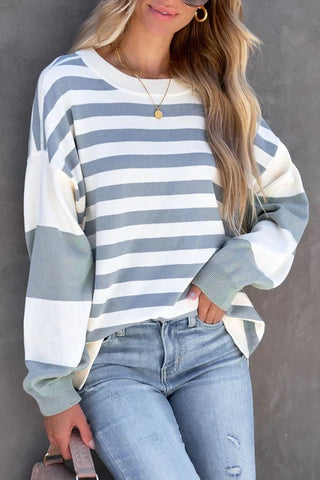 Striped Sweatshirt - Black