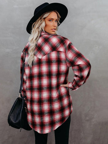 Flannel Top - Red