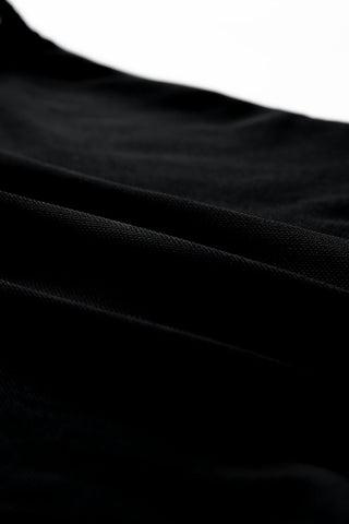 Rhinestone Body Suit - Black