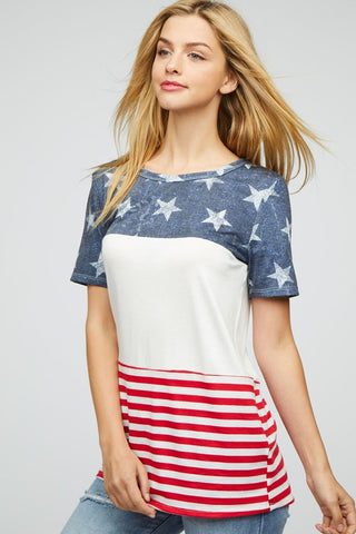 Color Block Flag Top