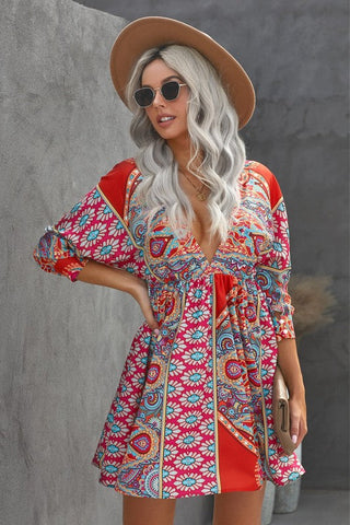 Boho Vintage Baby Doll Dress