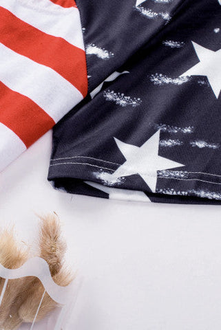 Cut Out American Flag Top