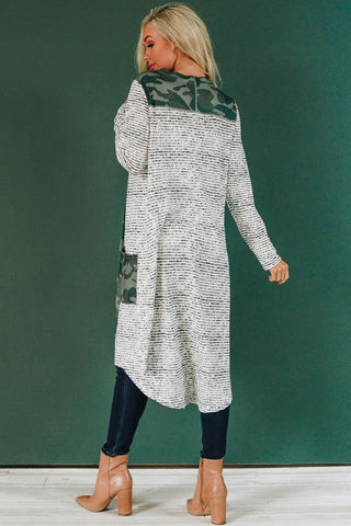 Long Camo Cardigan