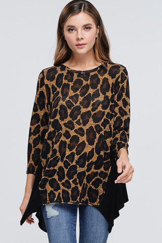 Flowy Leopard Print Top