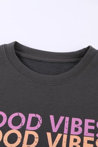 Good Vibes Sweatshirt  - Charcoal