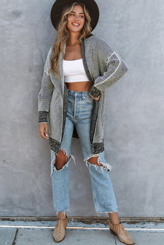 Thick and Warm Cardigan - Gray