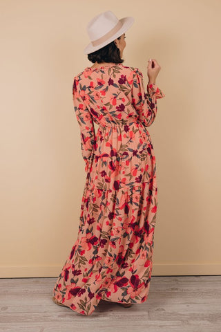 Pink Lotus Maxi Dress
