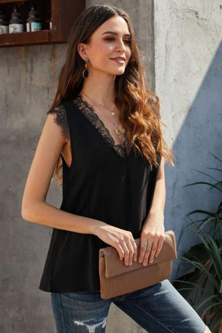 Reversible Sleeveless Top - Black