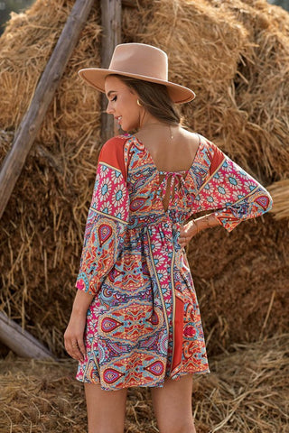Boho Vintage Baby Doll Dress