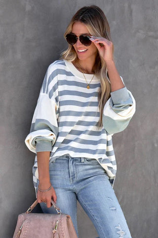 Striped Sweatshirt - Black