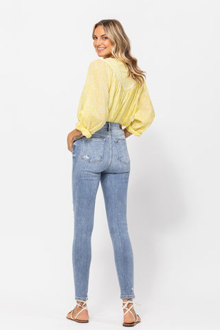 Judy Blue Splash Destroyed Skinny Jeans -