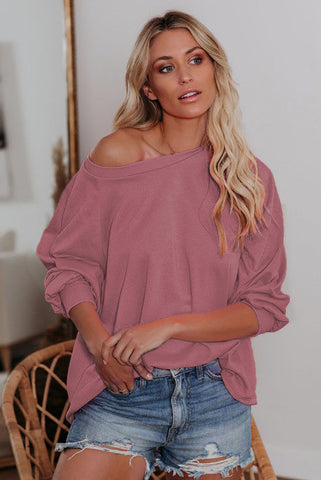 Crew Neck Sweatshirt - Mauve