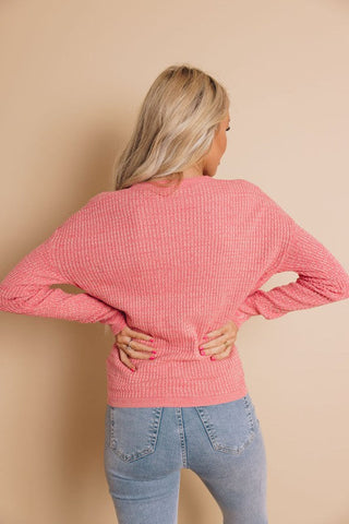 Wrap Sweater - Pink