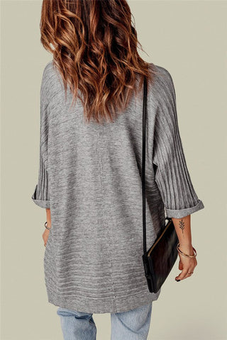 Half Sleeve Cardigan - Gray