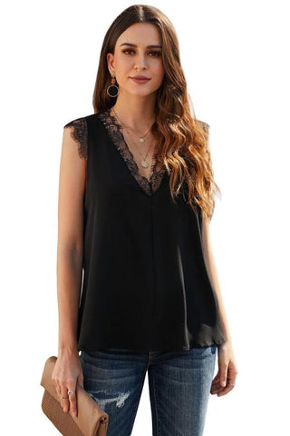Reversible Sleeveless Top - Black
