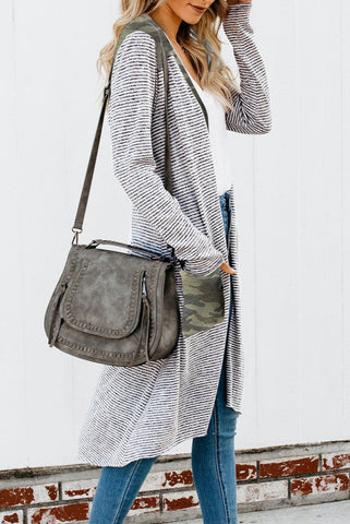 Long Camo Cardigan