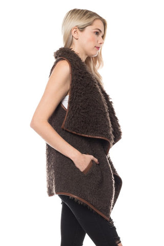 Sherpa Vest - Brown