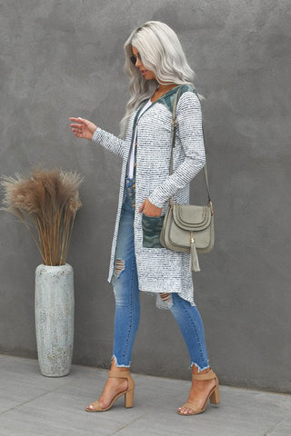 Long Camo Cardigan