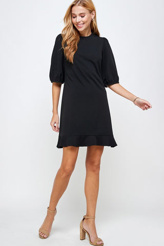 Ruffle Dress - Black