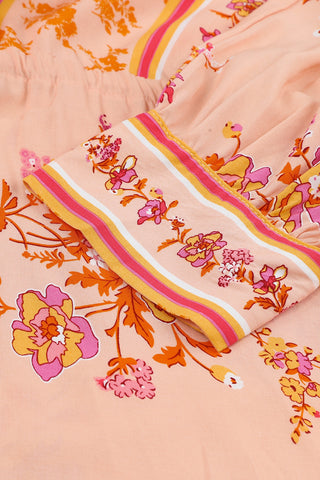 Peach Delight Kimono Dress