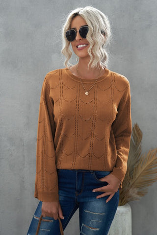 Fall Feelings Sweater - Brown