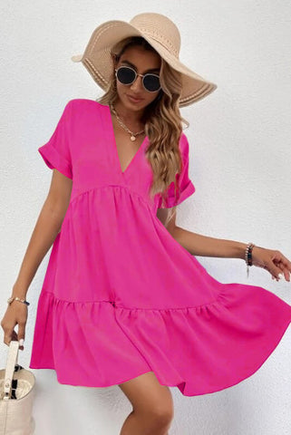 Party Pink A-Line Dress