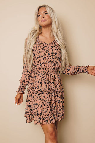 Fall Floral Dress