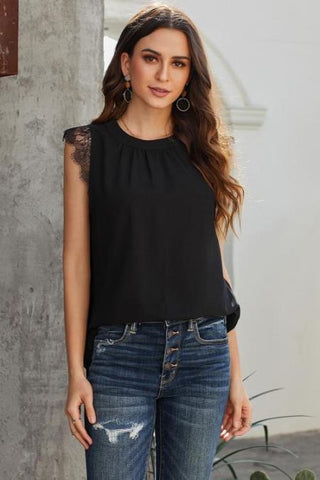 Reversible Sleeveless Top - Black