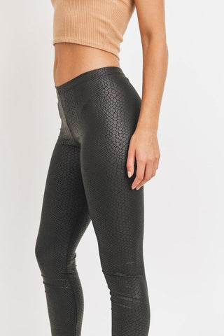 Snake Print Pleather Pants