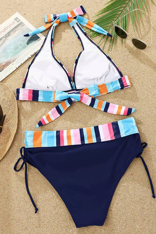 Halter Bikini - Rainbow
