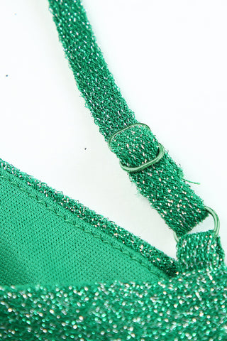 Shimmer Skater Dress - Green