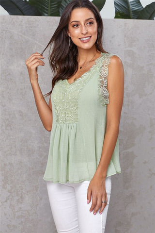 Lace Top - Sage