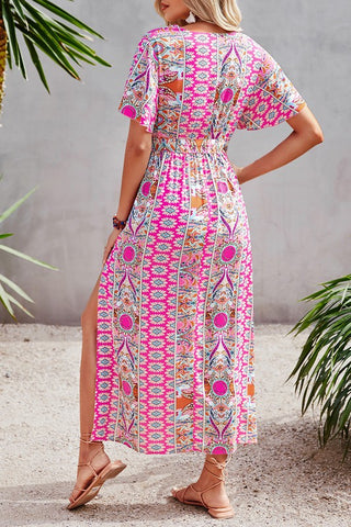Boho Style Maxi Dress - Pink
