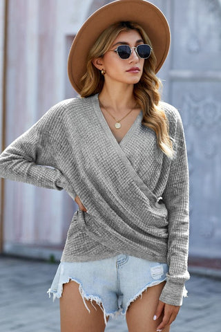Wrap Sweater - Gray