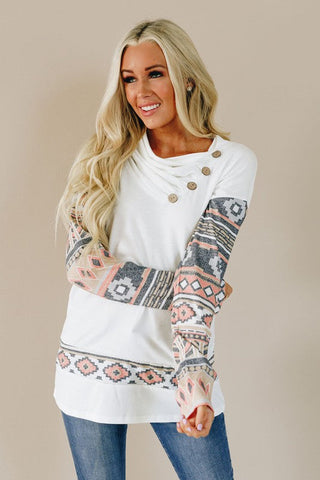 Cozy Cabin Getaway Top - White