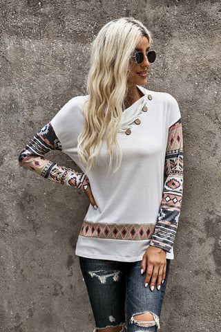 Cozy Cabin Getaway Top - White