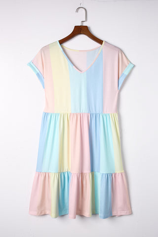 Rainbow Summer Dress - Pastel