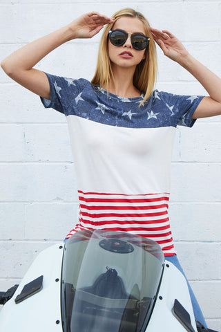 Color Block Flag Top